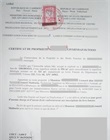 Certificat de propriété timbré